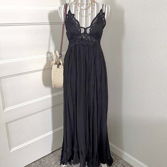 Free People Adela Whimsygoth Lace Dress Sz S - Picture 4 of 4